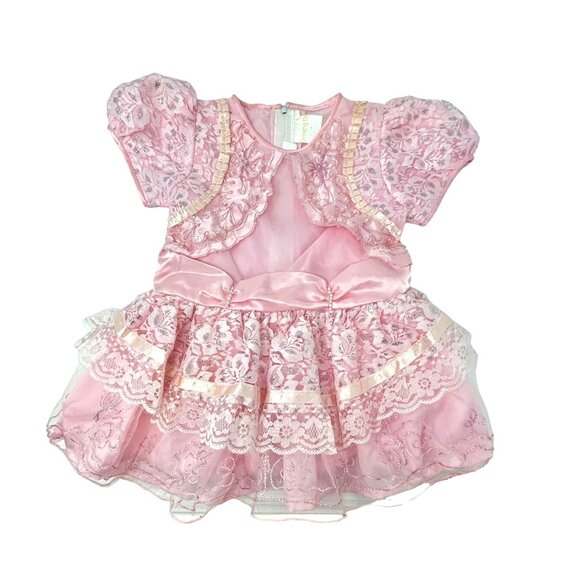 Toddler Girl's - Adorable Party Dresses in Pink, Purple, and White Floral, Size - Picture 3 of 16